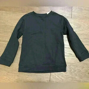 NWT Cat & Jack Black Pullover Sweatshirt XS Unisex Halloween Layering WinterFall